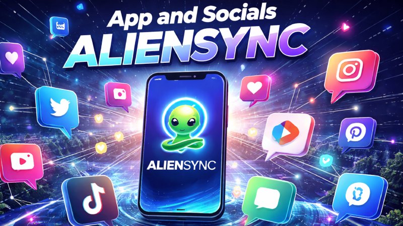 app and socials aliensync